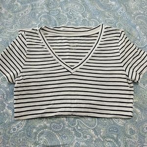 Mossimo Supply Co. B&W V-Neck Shirt